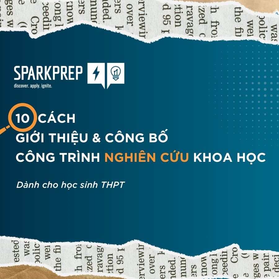 10 cách công bố công trình nghiên cứu - dành cho học sinh THPT