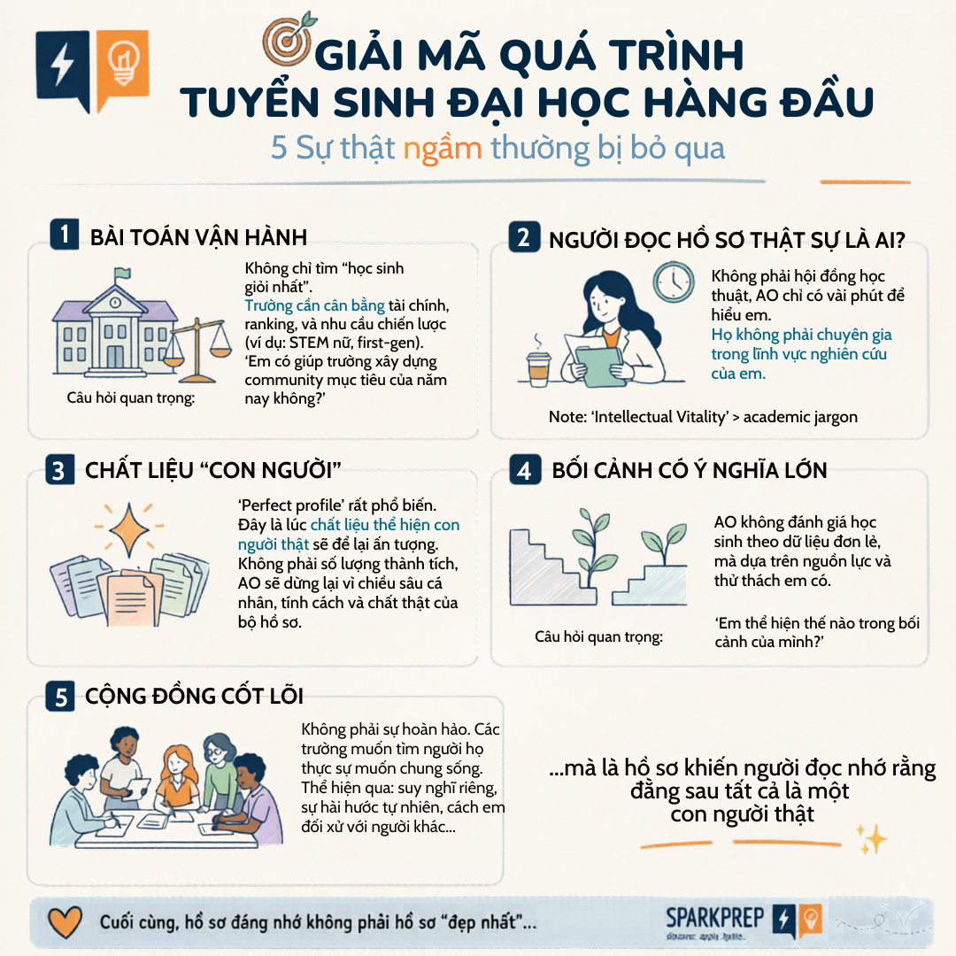Giải mã tuyển sinh đại học top đầu: các trường thực sự tìm kiếm điều gì?
