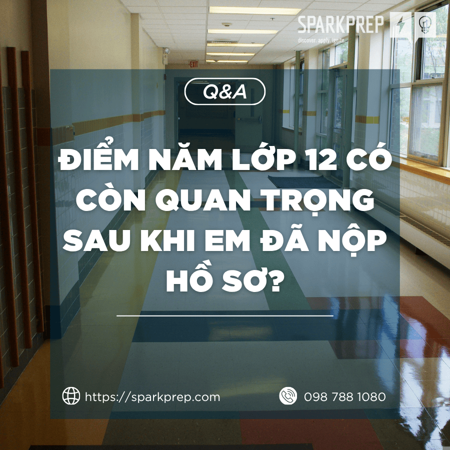 Điểm số năm lớp 12 có quan trọng sau khi nộp hồ sơ?