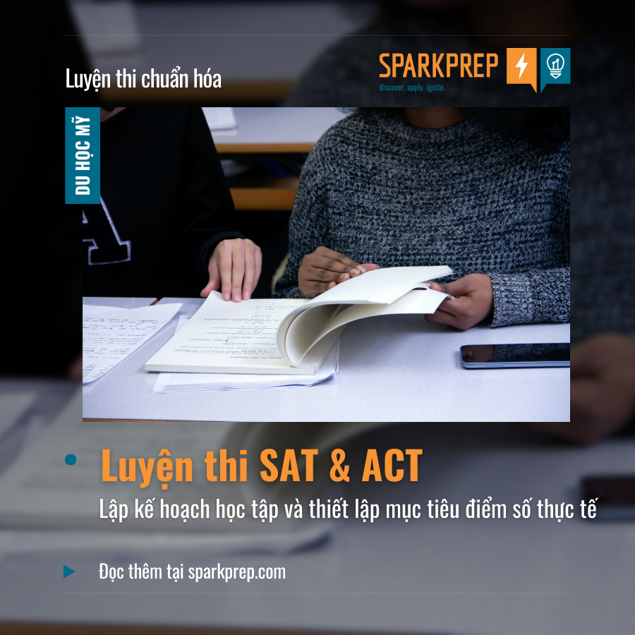 Luyện thi SAT & ACT: Lập kế hoạch học tập và thiết lập mục tiêu điểm số thực tế