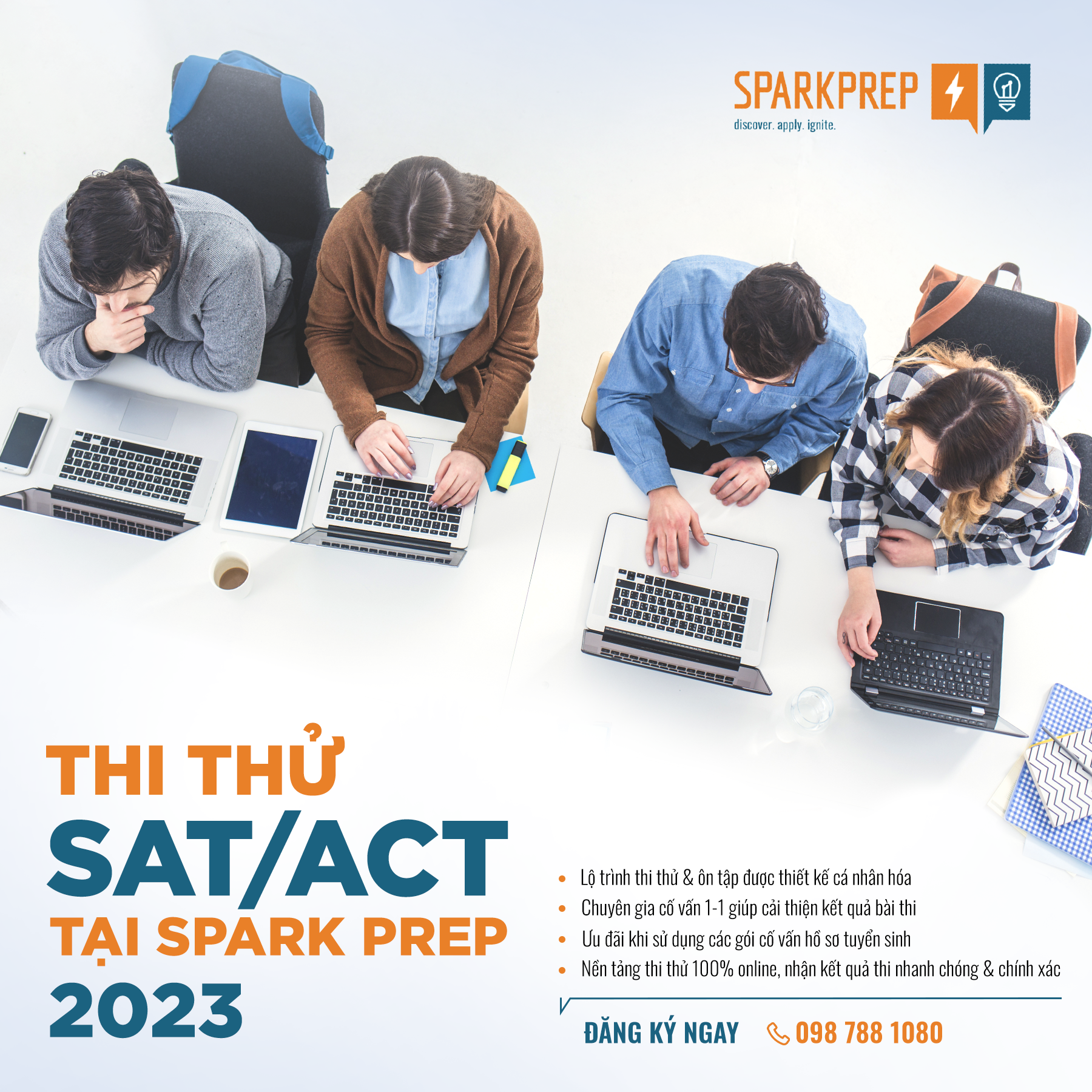 Chương trình thi thử SAT/ACT tại Spark Prep 2023
