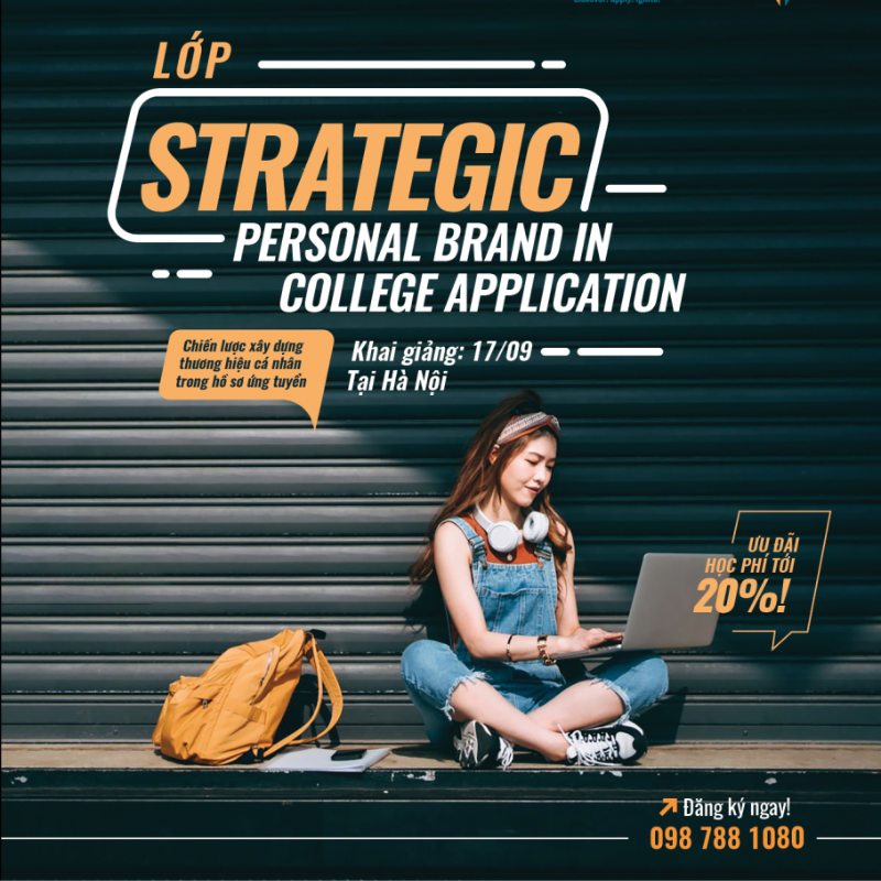 Spark Prep tuyển sinh lớp Strategic Personal Branding In College Application tại Hà Nội